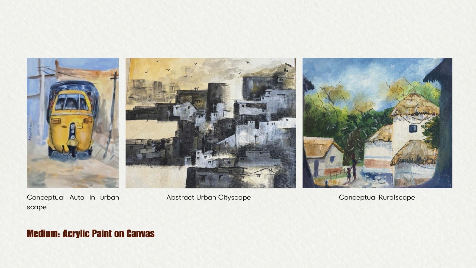 Urban & Rural Stories, Acrylic on canvas