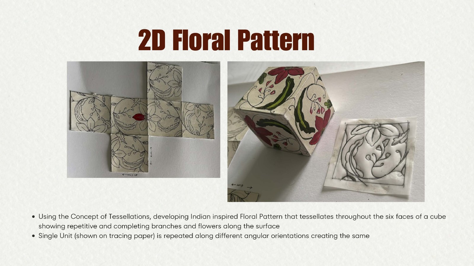 2D Floral Pattern, Tessellation study